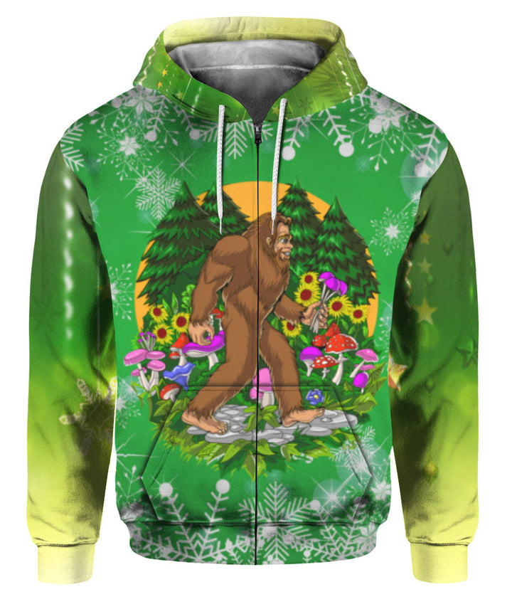 Bigfoot Hide And Seek Christmas 3D All Over Print | For Men & Women | Adult | HP967-BehighStyle