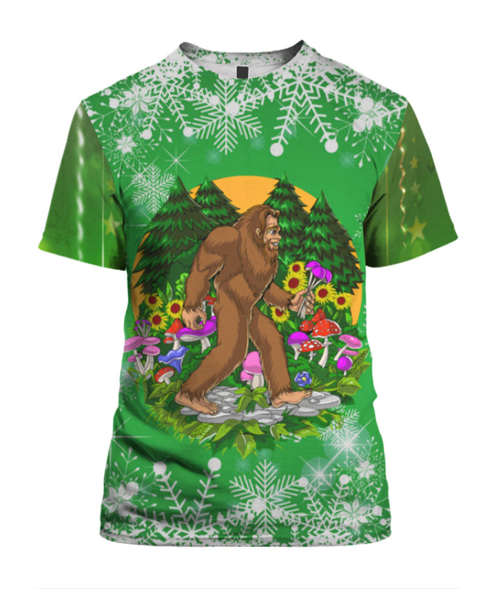 Bigfoot Hide And Seek Christmas 3D All Over Print | For Men & Women | Adult | HP967-BehighStyle