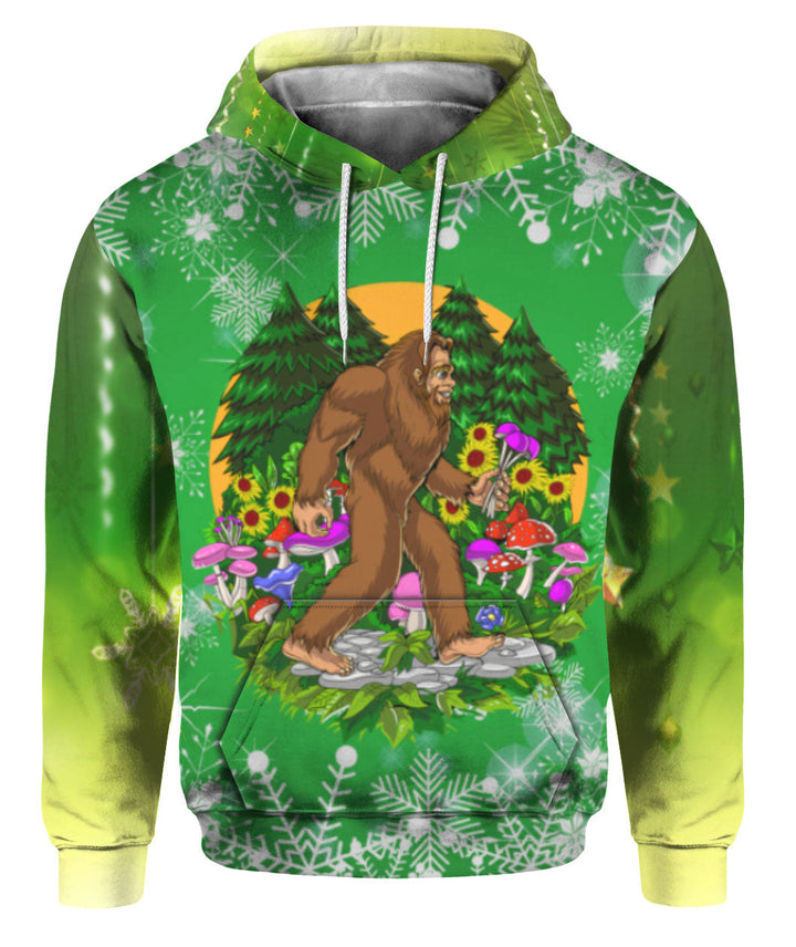 Bigfoot Hide And Seek Christmas 3D All Over Print | For Men & Women | Adult | HP967-BehighStyle