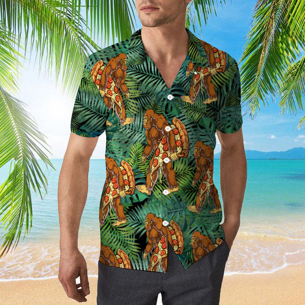 Bigfoot Like Pizza Camping Hawaiian Shirt | For Men & Women | HW2187-BehighStyle