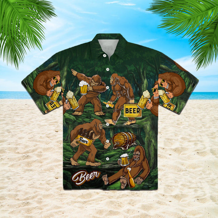 Bigfoot Love Beer Hawaiian Shirt | For Men & Women | HW1065-BehighStyle