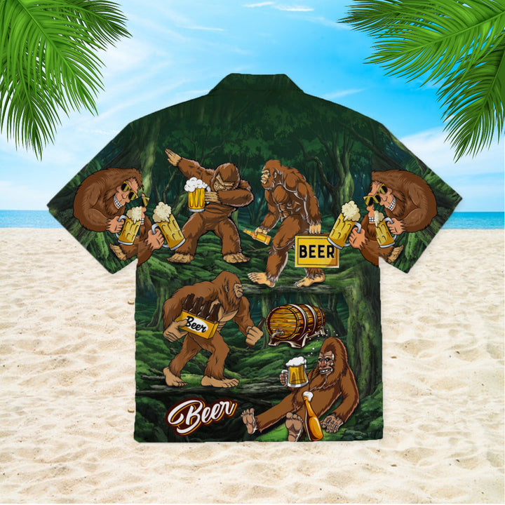 Bigfoot Love Beer Hawaiian Shirt | For Men & Women | HW1065-BehighStyle