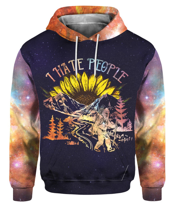 Bigfoot Sunflower I Hate People 3D All Over Print | For Men & Women | Adult | HP968-BehighStyle