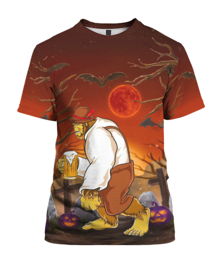 Bigfoot Trick Or Beer Halloween 3D All Over Print | For Men & Women | Adult | HP966-BehighStyle