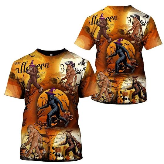 Bigfoot Witch Halloween 3D All Over Print | For Men & Women | Adult | HP1829-BehighStyle