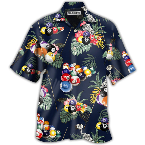 Billiard Tropical Leaf Style Hawaiian Shirt | HW3421