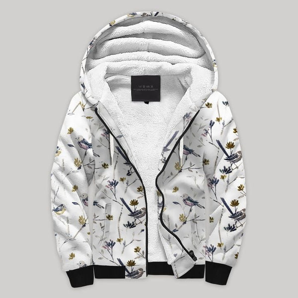 Bird Blanket Fleece Zip Hoodie All Over Print | FZ789