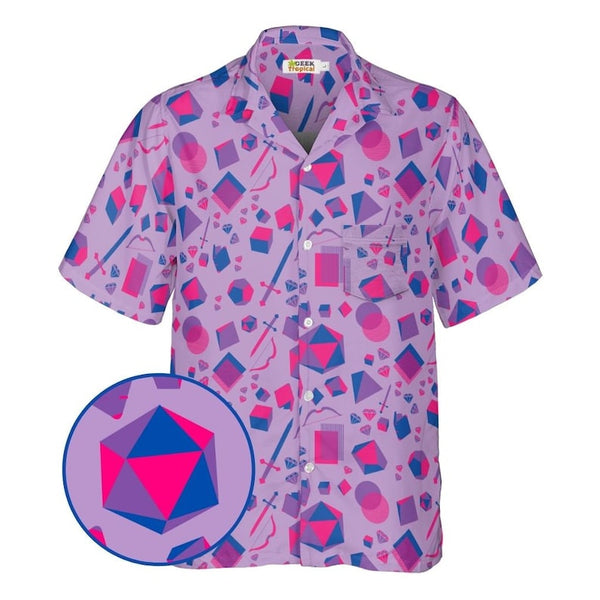 Bisexual Pink Blue Hawaiian Shirt | HW3280