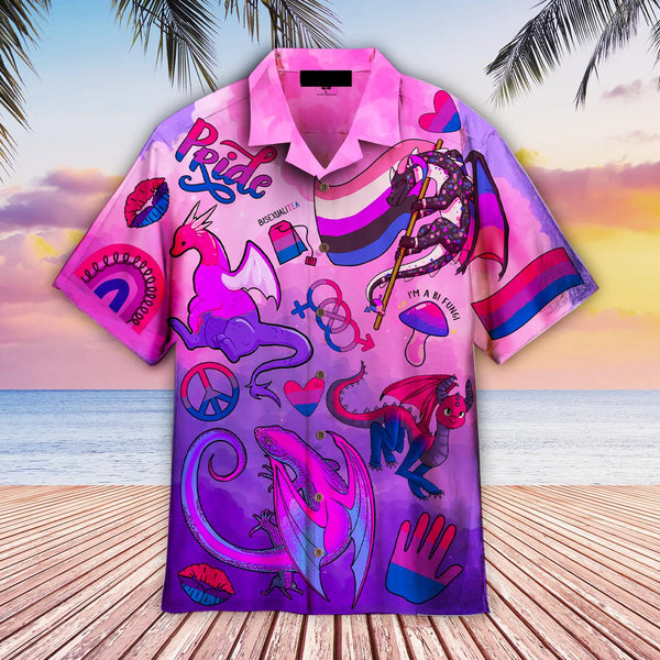 Bisexual Purple Dragon Hawaiian Shirt | For Men & Women | HW1963-BehighStyle