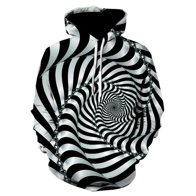 Black And White Vortex 3D All Over Print | For Men & Women | Adult | HP532-BehighStyle