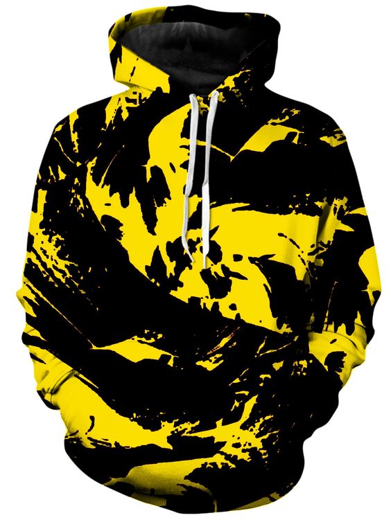 Black And Yellow Paint Splatter 3D All Over Print | For Men & Women | Adult | HP408-BehighStyle