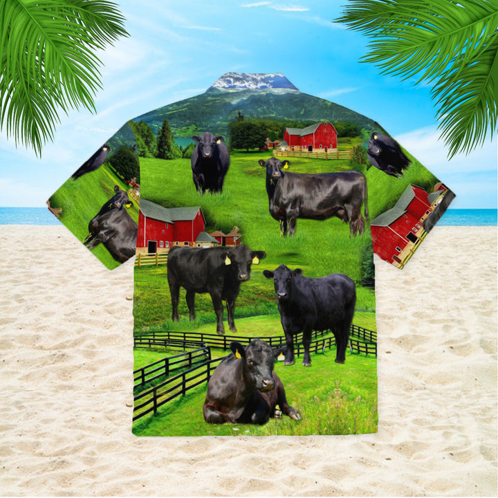 Black Angus Cattle Love Farm Hawaiian Shirt | For Men & Women | HW300-BehighStyle