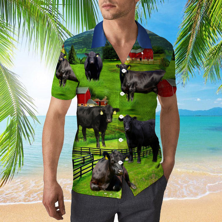 Black Angus Cattle Love Farm Hawaiian Shirt | For Men & Women | HW300-BehighStyle