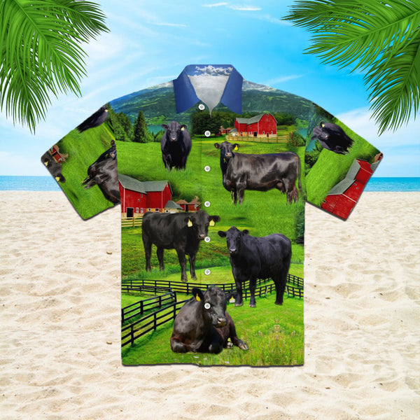 Black Angus Cattle Love Farm Hawaiian Shirt | For Men & Women | HW300-BehighStyle