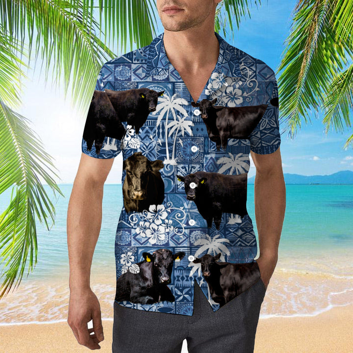 Black Angus Cattle Lovers Farm Hawaiian Shirt | For Men & Women | HW332-BehighStyle