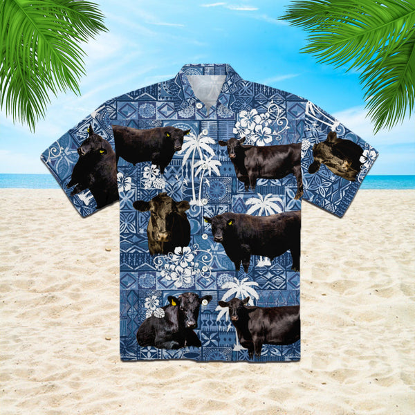 Black Angus Cattle Lovers Farm Hawaiian Shirt | For Men & Women | HW332-BehighStyle