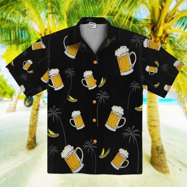 Black Beer Coconut Tropical Hawaiian Shirt | HW2993