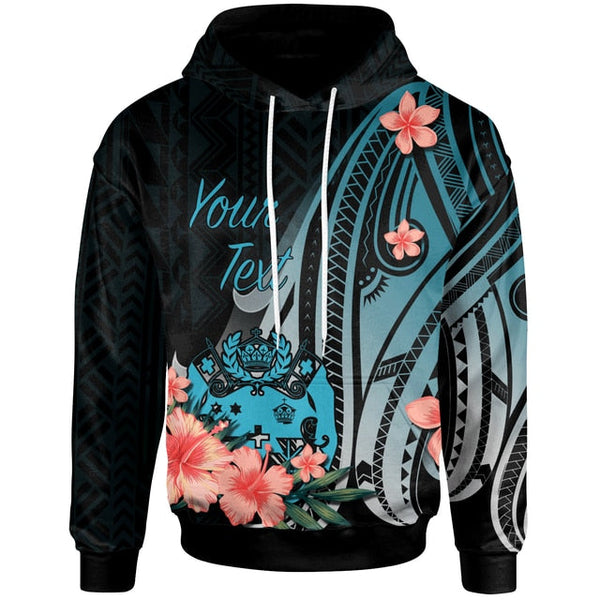 Black Blue Flower Custom Name 3D All Over Print | Adult | CN337