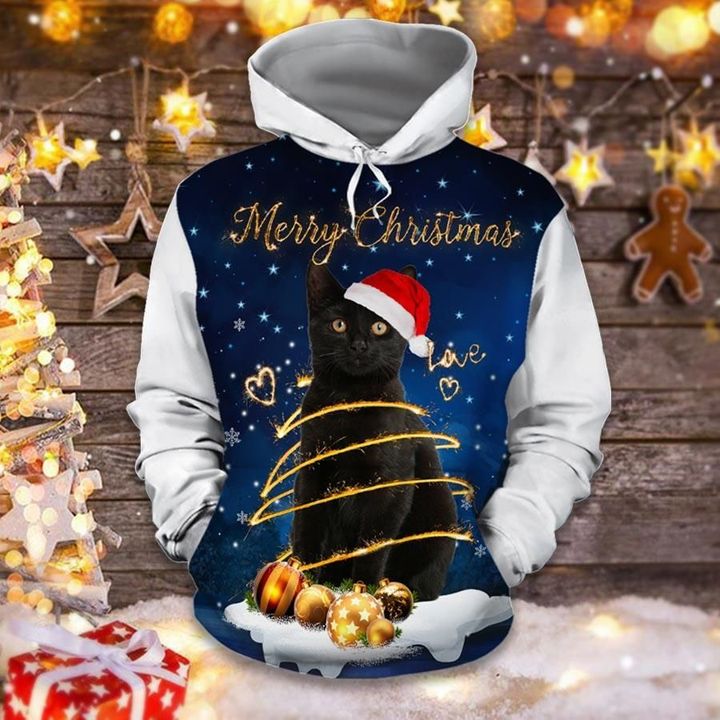 Black Cat Christmas Cool 3D All Over Print | For Men & Women | Adult | HP1735-BehighStyle