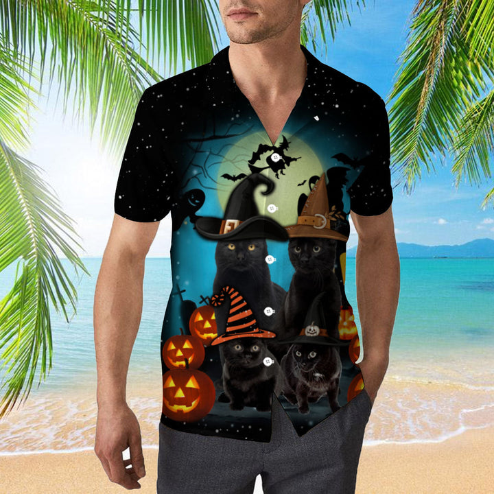 Black Cat Family Hawaiian Shirt | For Men & Women | HW1965-BehighStyle