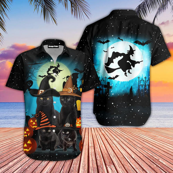 Black Cat Family Hawaiian Shirt | For Men & Women | HW1965-BehighStyle