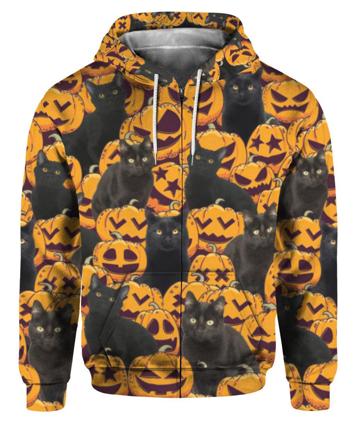 Black Cat Halloween 3D All Over Print | For Men & Women | Adult | HP1679-BehighStyle