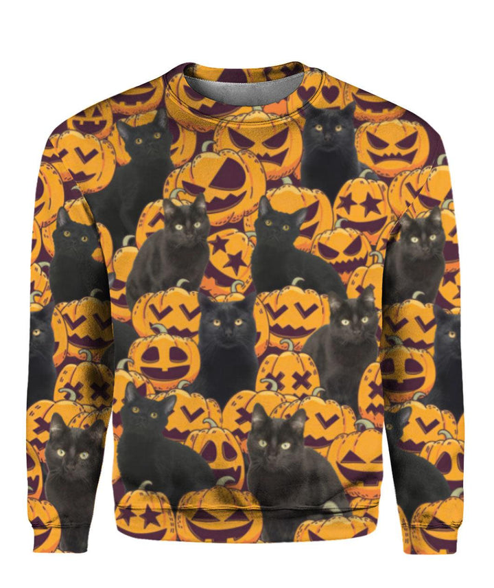 Black Cat Halloween 3D All Over Print | For Men & Women | Adult | HP1679-BehighStyle