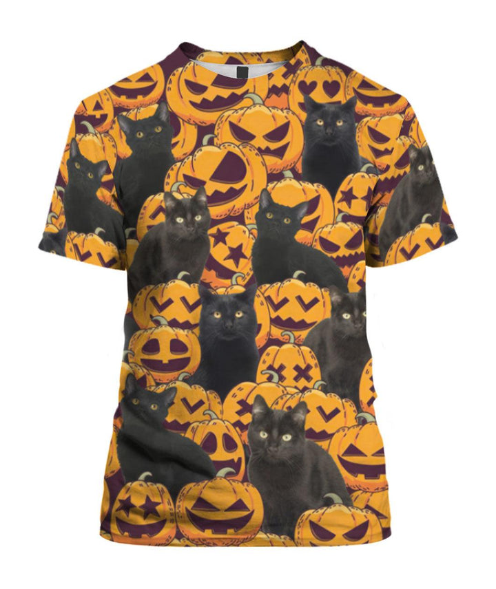 Black Cat Halloween 3D All Over Print | For Men & Women | Adult | HP1679-BehighStyle