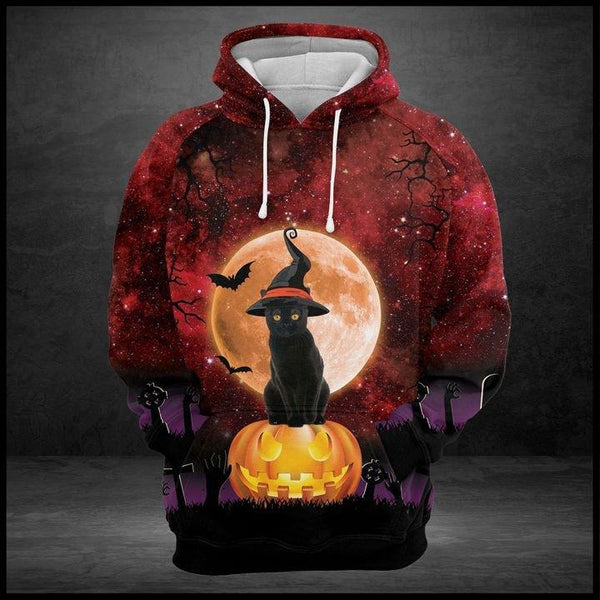 Black Cat Halloween 3D All Over Print | For Men & Women | Adult | HP1781-BehighStyle