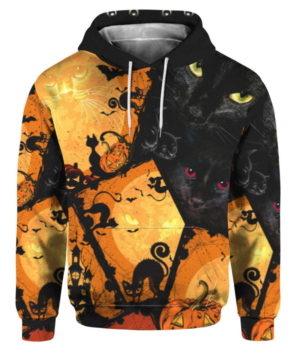 Black Cat Halloween 3D All Over Print | For Men & Women | Adult | HP1819-BehighStyle