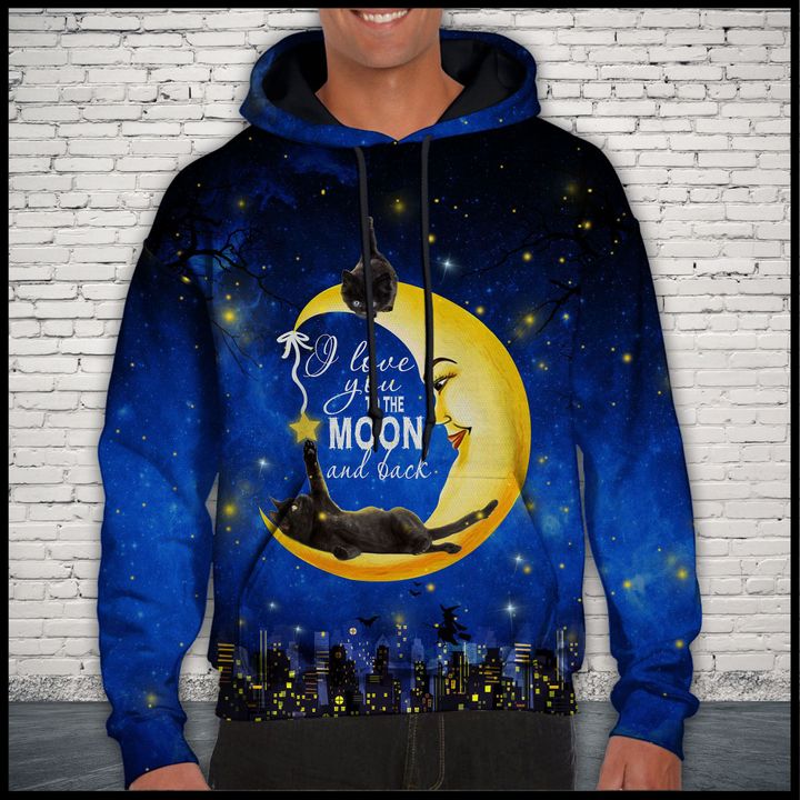 Black Cat Moon 3D All Over Print | For Men & Women | Adult | HP1697-BehighStyle