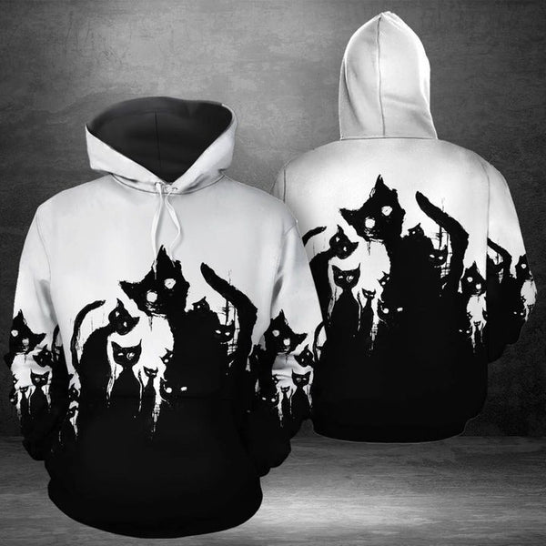 Black Cat Nightmare 3D All Over Print | For Men & Women | Adult | HP1717-BehighStyle