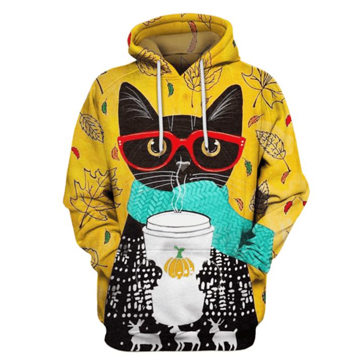 Black Cat Yellow Awesome 3D All Over Print | For Men & Women | Adult | HP1726-BehighStyle