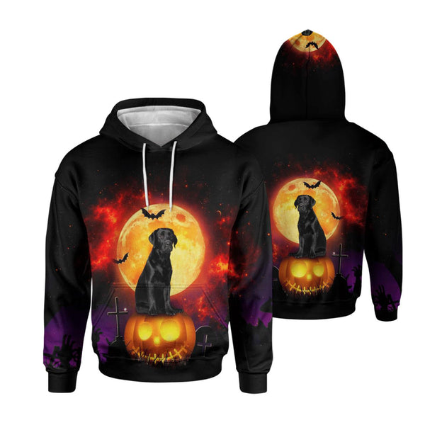 Black Dog Punpkin Halloween 3D All Over Print | For Men & Women | Adult | HP2110-BehighStyle