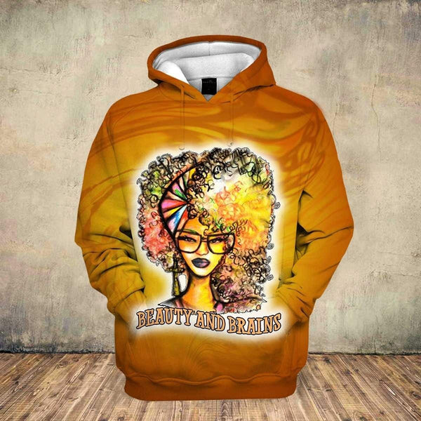 Black Girl Beauty And Brain 3D All Over Print | HP2856