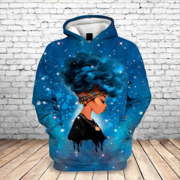 Black Girl Blue 3D All Over Print | Adult | HP2841