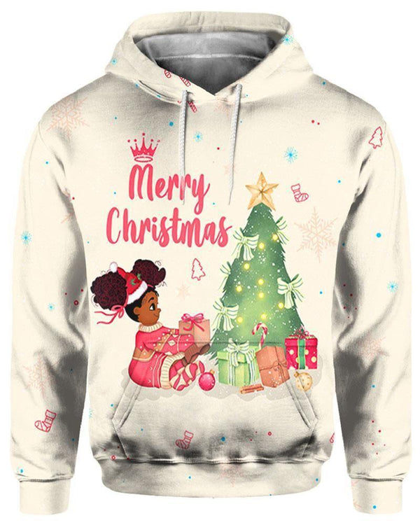 Black Kid Cute Claus Christmas 3D All Over Print | Adult | HP2206