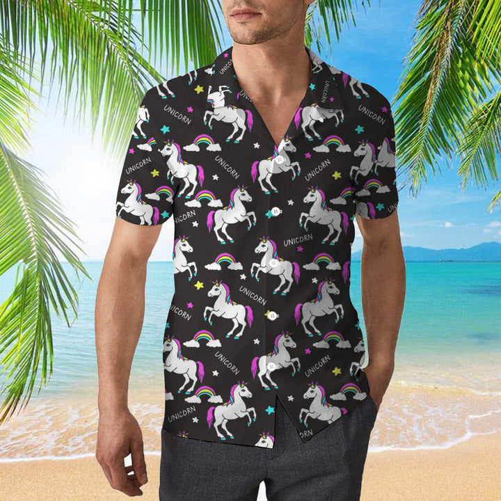 Black Unicorns For Lover Hawaiian Shirt | For Men & Women | HW1961-BehighStyle