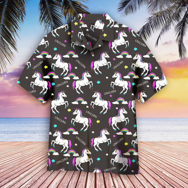 Black Unicorns For Lover Hawaiian Shirt | For Men & Women | HW1961-BehighStyle