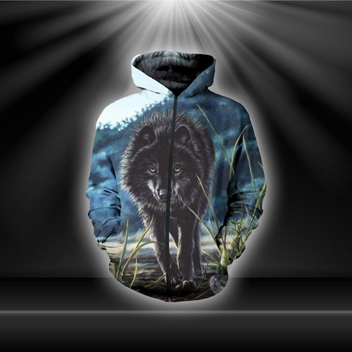 Black Wolf 3D All Over Print | For Men & Women | Adult | HT3883-BehighStyle