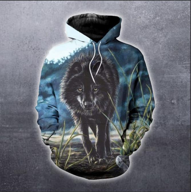 Black Wolf 3D All Over Print | For Men & Women | Adult | HT3883-BehighStyle