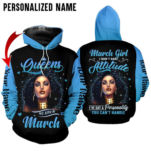 Black Woman March Girl Custom Name 3D All Over Print | Adult | CN301