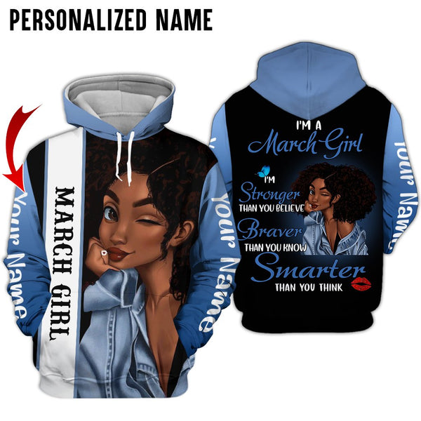 Black Woman March Girl Custom Name 3D All Over Print | Adult | CN303