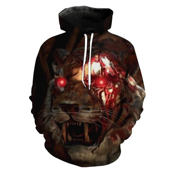 Blackout Zombie Tiger 3D All Over Print | For Men & Women | Adult | HP437-BehighStyle