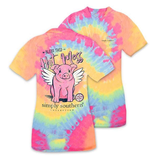 Bless This Hot Mess Pig Tie Dye 3D All Over Print | For Men & Women | Adult | HP812-BehighStyle