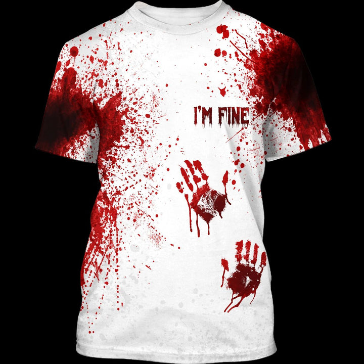 Blood Hand I Am Fine Halloween 3D All Over Print | For Men & Women | Adult | HP2052-BehighStyle