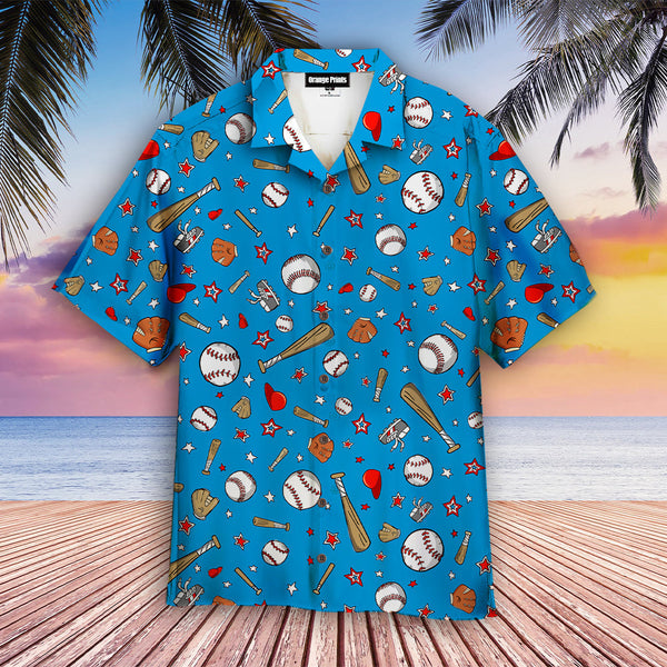 Blue Baseball Sports Hawaiian Shirt | For Men & Women | HW1962-BehighStyle