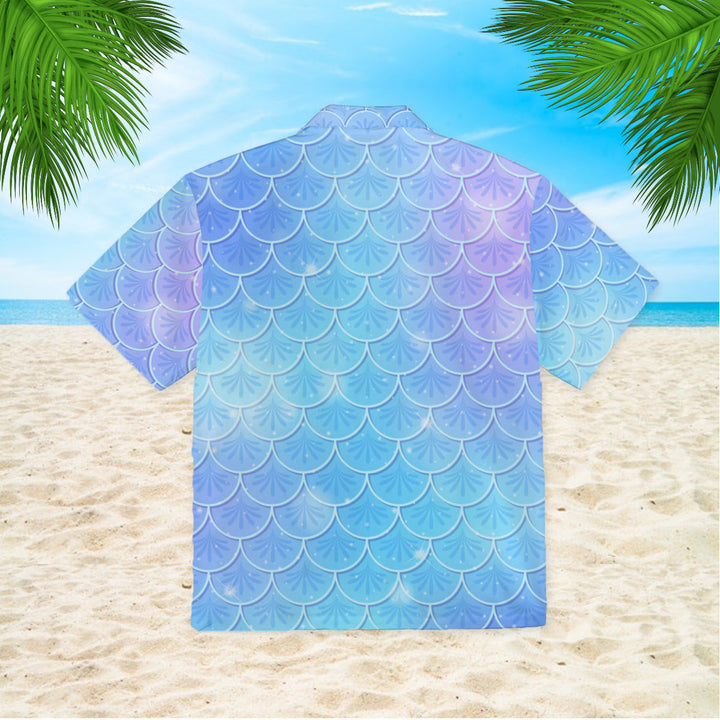 Blue Holographic Scales Hawaiian Shirt | For Men & Women | HW1902-BehighStyle