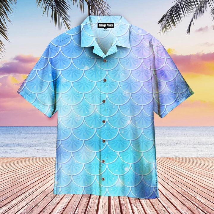 Blue Holographic Scales Hawaiian Shirt | For Men & Women | HW1902-BehighStyle