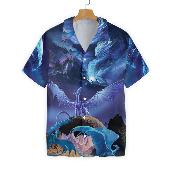 Blue Ice Dragons Art Hawaiian Shirt | For Men & Women | HW1575-BehighStyle